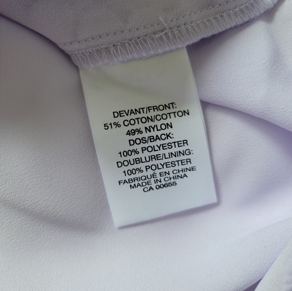 Lace Lilac Sleeveless Tunic Top with Zipper Detail - Picture 7 of 7